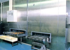 Cooling room outlet · Clean packaging room
